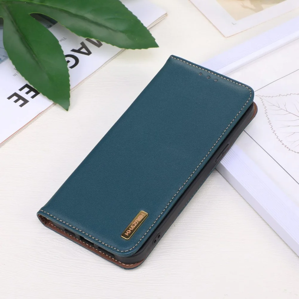KHAZNEH Xiaomi 14 Ultra Hoesje RFID Book Case Leer Groen afbeelding 8