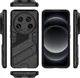 Xiaomi 14 Ultra Hoesje Shockproof Kickstand Back Cover Zwart afbeelding 4