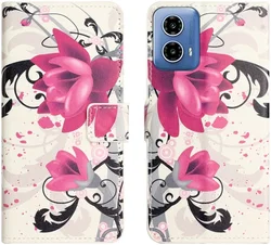 Motorola Moto G24 / G04 Hoesje Portemonnee Book Case Rozen afbeelding