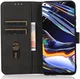 KHAZNEH Motorola Moto G24 Power Hoesje Retro Wallet Book Case Zwart