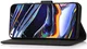 KHAZNEH Motorola Moto G24 Power Hoesje Retro Wallet Book Case Zwart afbeelding 3