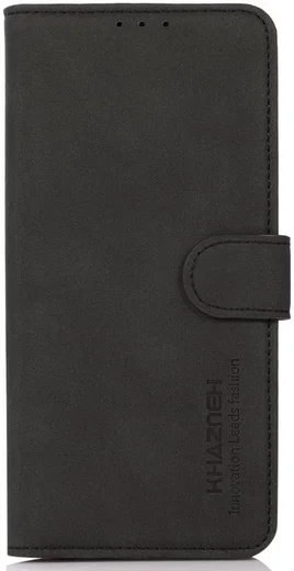 KHAZNEH Motorola Moto G24 Power Hoesje Retro Wallet Book Case Zwart afbeelding 6