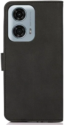 KHAZNEH Motorola Moto G24 Power Hoesje Retro Wallet Book Case Zwart afbeelding 7