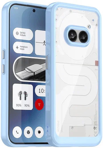 Nothing Phone (2a) / (2a) Plus Hoesje Acryl Back Cover Blauw afbeelding 1