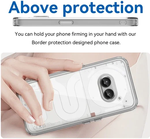 Nothing Phone (2a) / (2a) Plus Hoesje Acryl Back Cover Transparant afbeelding 4