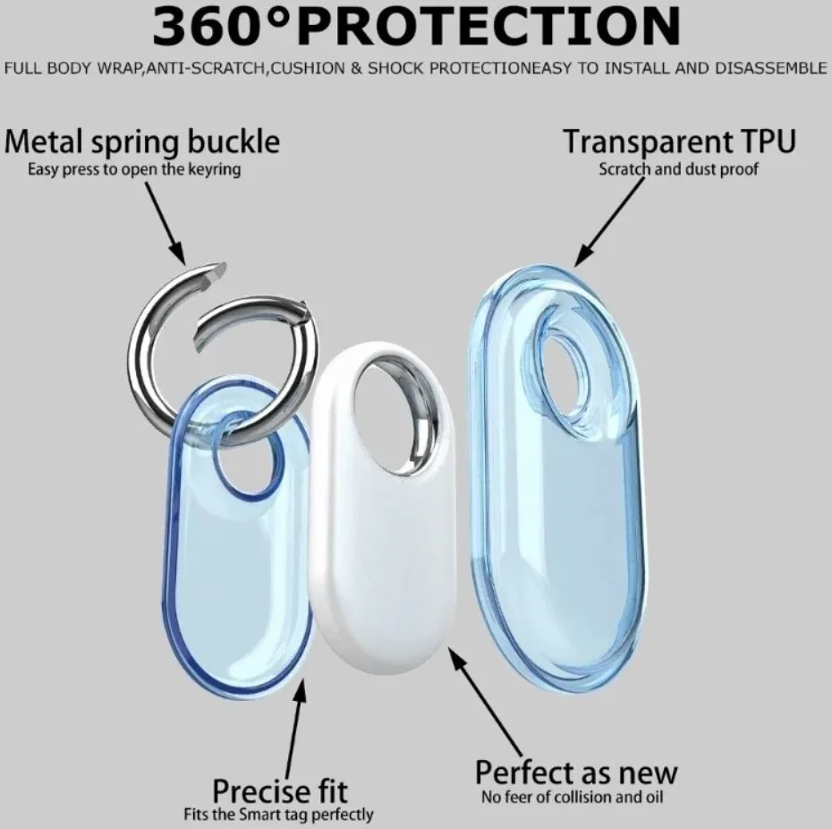 Samsung Galaxy SmartTag 2 Hoesje Waterbestendig TPU Transparant afbeelding 5