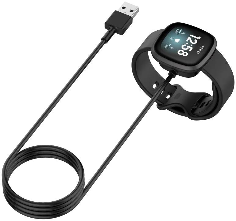 Fitbit Versa 4/Versa 3/Sense/Sense 2 Oplader Draadloos Opladen Dock 30 CM Zwart afbeelding 3