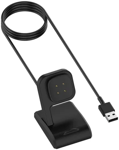 Fitbit Versa 4 / 3 / Sense / 2 Oplaadkabel en Dock Standaard 1 Meter Zwart afbeelding 14