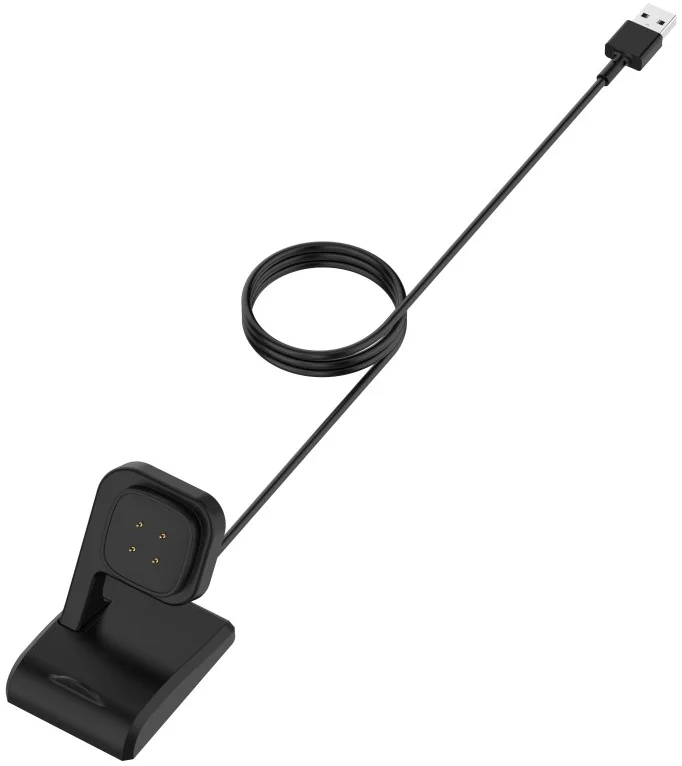 Fitbit Versa 4 / 3 / Sense / 2 Oplaadkabel en Dock Standaard 1 Meter Zwart afbeelding 18
