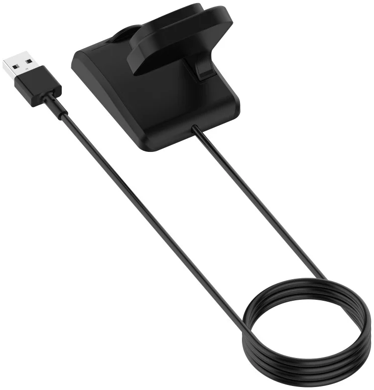 Fitbit Versa 4 / 3 / Sense / 2 Oplaadkabel en Dock Standaard 1 Meter Zwart afbeelding 2