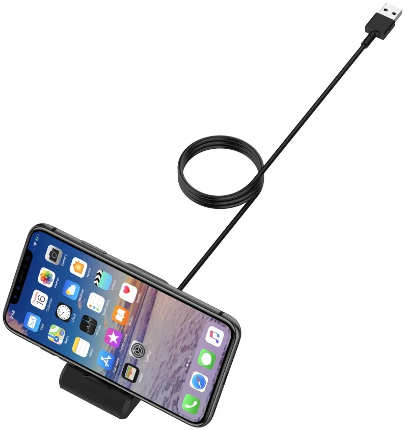 Fitbit Versa 4 / 3 / Sense / 2 Oplaadkabel en Dock Standaard 1 Meter Zwart afbeelding 9