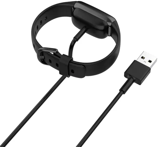 Fitbit Luxe / Charge 5 / Charge 6 Oplader Draadloos Opladen Dock 1M Zwart afbeelding 2