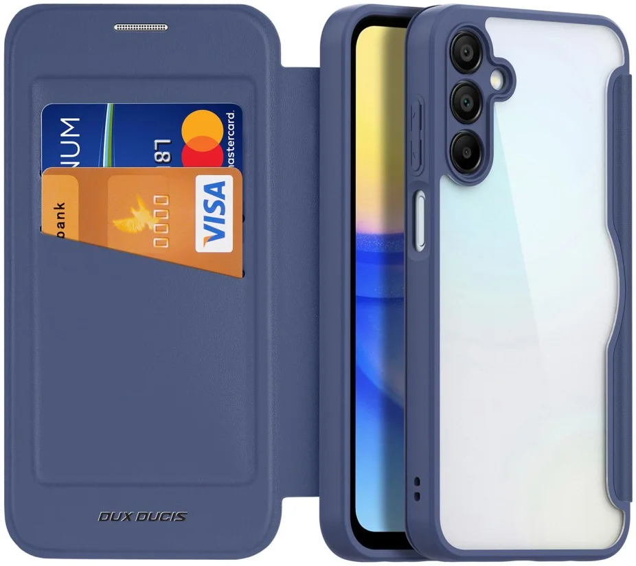Dux Ducis Skin X Series Samsung Galaxy A15 Hoesje Book Case Blauw afbeelding 2