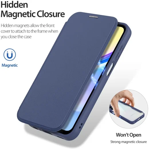 Dux Ducis Skin X Series Samsung Galaxy A15 Hoesje Book Case Blauw afbeelding 5