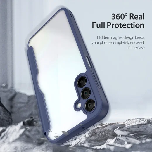 Dux Ducis Skin X Series Samsung Galaxy A15 Hoesje Book Case Blauw afbeelding 8