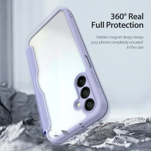 Dux Ducis Skin X Series Samsung Galaxy A15 Hoesje Book Case Paars afbeelding 8