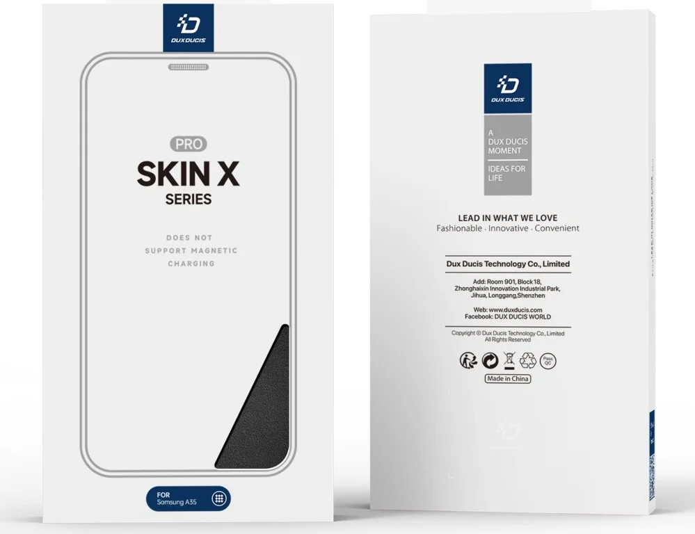 Dux Ducis Skin X Series Samsung Galaxy A35 Hoesje Book Case Zwart afbeelding 9