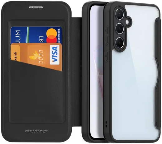 Dux Ducis Skin X Series Samsung Galaxy A35 Hoesje Book Case Zwart afbeelding 1