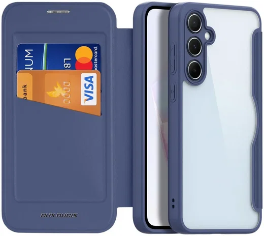 Dux Ducis Skin X Series Samsung Galaxy A35 Hoesje Book Case Blauw afbeelding 1