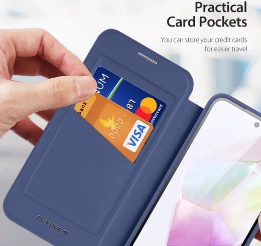 Dux Ducis Skin X Series Samsung Galaxy A35 Hoesje Book Case Blauw afbeelding 5