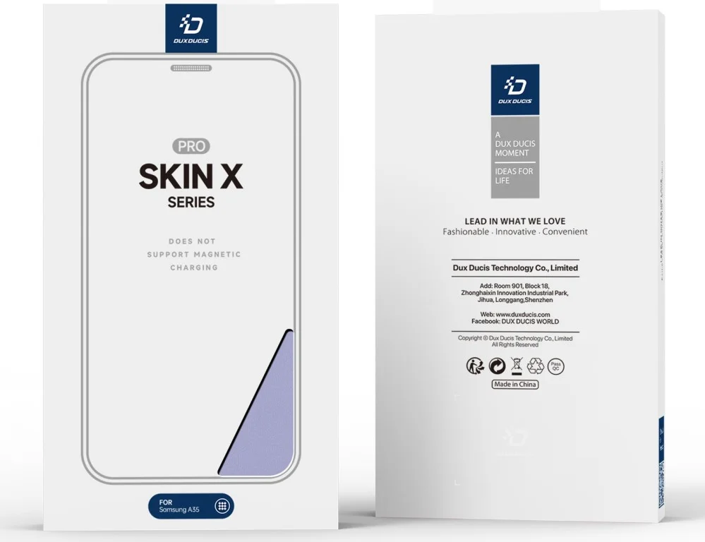 Dux Ducis Skin X Series Samsung Galaxy A35 Hoesje Book Case Paars afbeelding 9