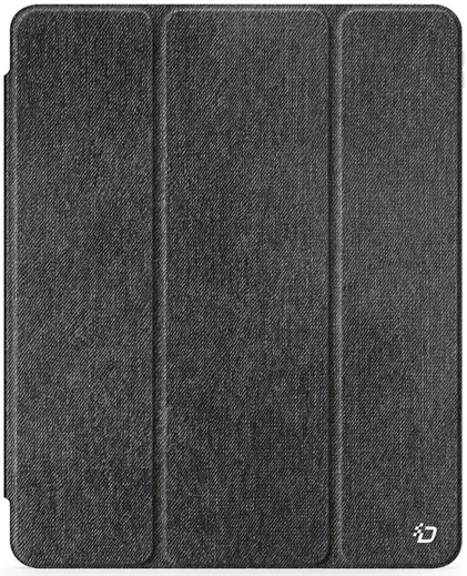 Dux Ducis Unid iPad Air 13 24/25/26 / Pro 12.9 (2022/2018) Hoes Book Case Zwart afbeelding 2