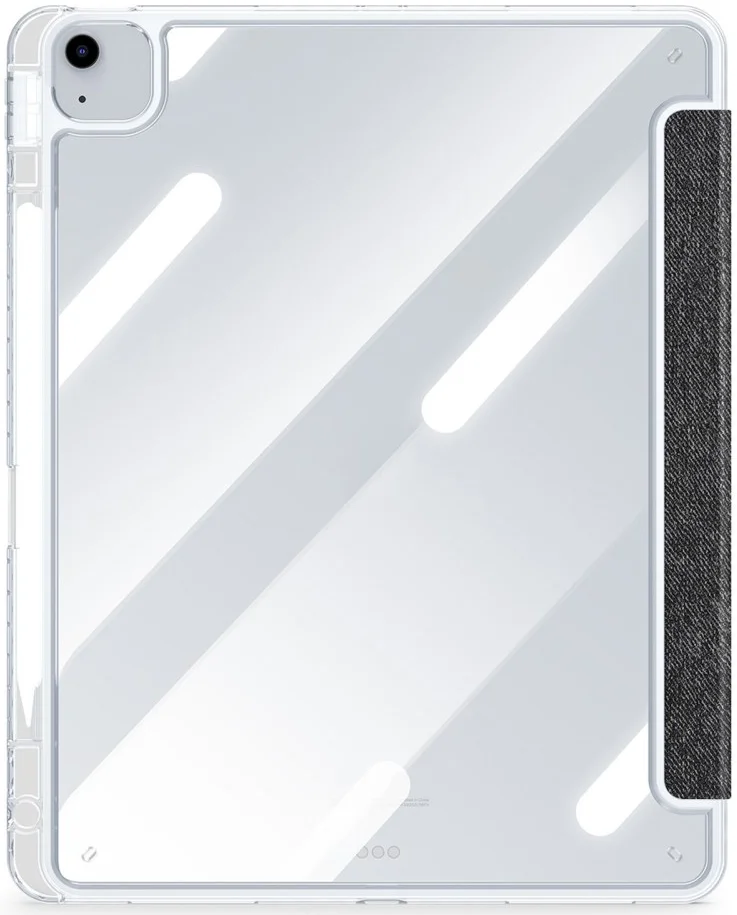 Dux Ducis Unid iPad Air 13 24/25/26 / Pro 12.9 (2022/2018) Hoes Book Case Zwart afbeelding 3