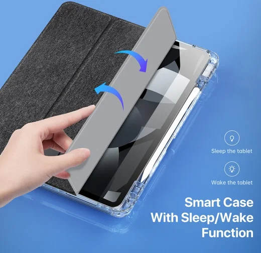Dux Ducis Unid iPad Air 13 24/25/26 / Pro 12.9 (2022/2018) Hoes Book Case Zwart afbeelding 9