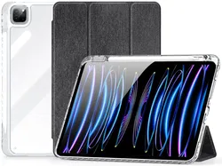 Dux Ducis Unid iPad Pro 11 (2024/2025) Hoes Book Case Transparant Zwart afbeelding