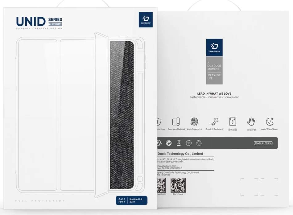 Dux Ducis Unid iPad Pro 13 (2024/2025) Hoes Book Case Transparant Zwart afbeelding 11