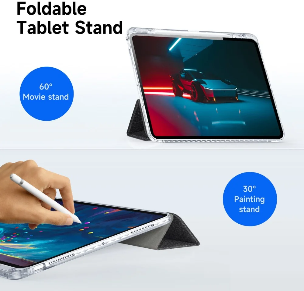 Dux Ducis Unid iPad Pro 13 (2024/2025) Hoes Book Case Transparant Zwart afbeelding 3