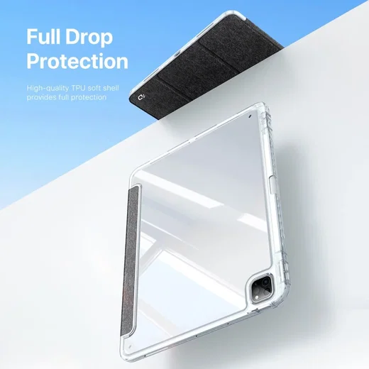 Dux Ducis Unid iPad Pro 13 (2024/2025) Hoes Book Case Transparant Zwart afbeelding 6
