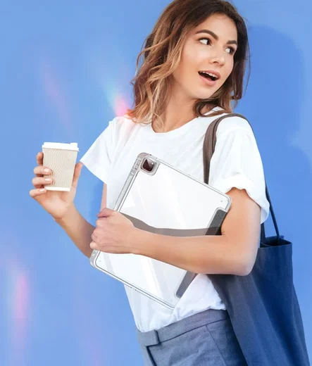 Dux Ducis Unid iPad Pro 13 (2024/2025) Hoes Book Case Transparant Zwart afbeelding 9