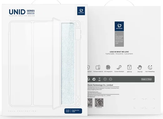 Dux Ducis Unid iPad Pro 13 (2024/2025) Hoes Book Case Transparant Blauw afbeelding 11
