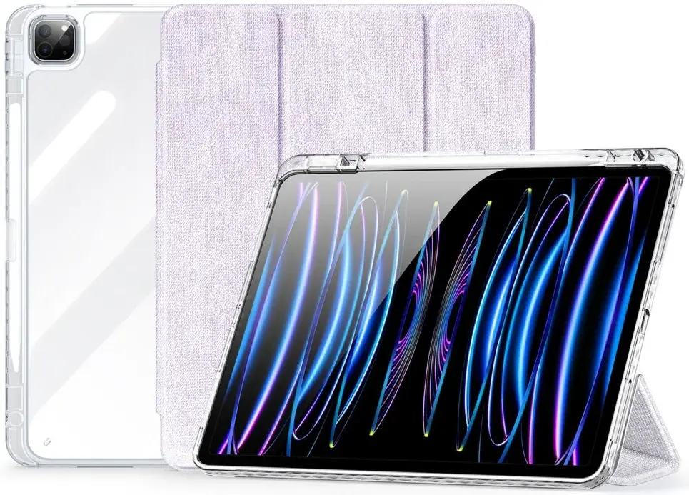 Dux Ducis Unid iPad Pro 13 (2024/2025) Hoes Book Case Transparant Paars afbeelding 1