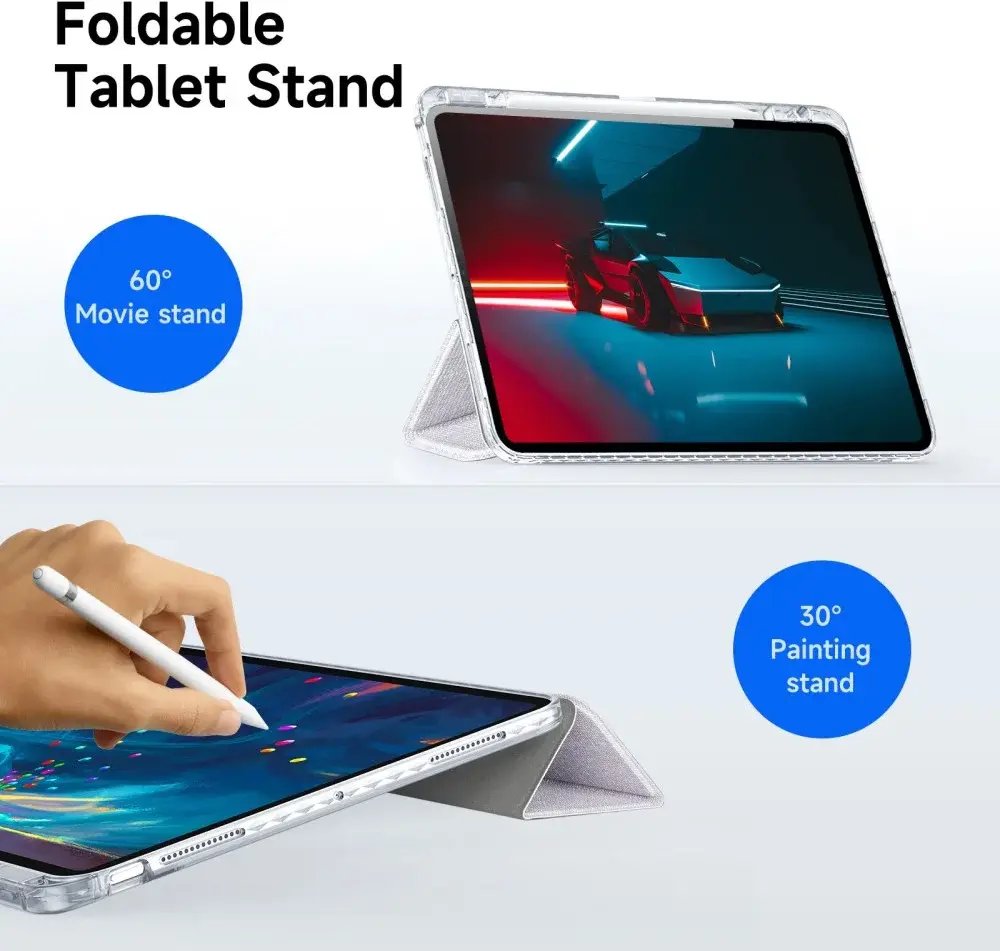 Dux Ducis Unid iPad Pro 13 (2024/2025) Hoes Book Case Transparant Paars afbeelding 3