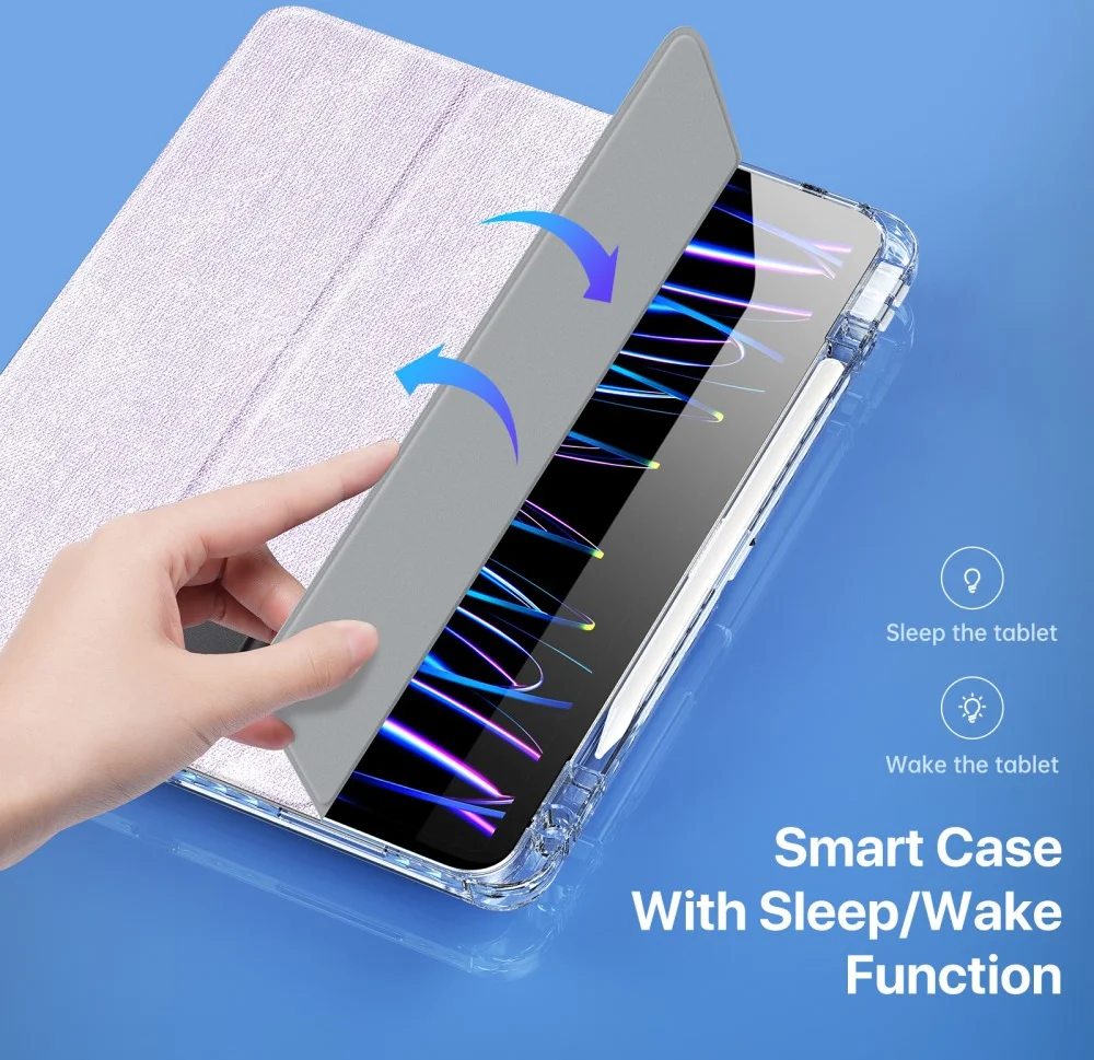Dux Ducis Unid iPad Pro 13 (2024/2025) Hoes Book Case Transparant Paars afbeelding 7
