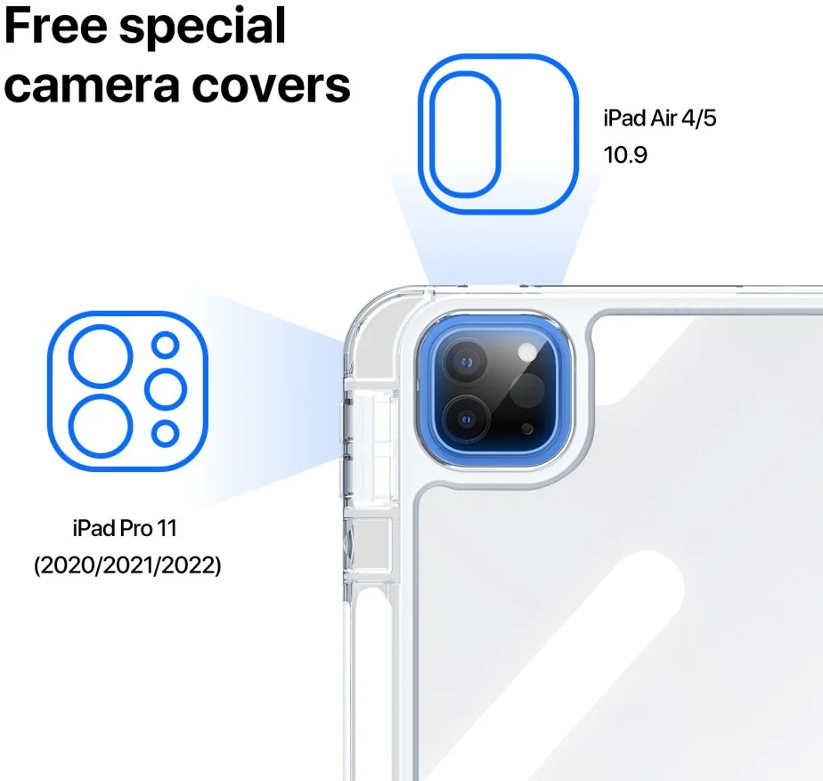 Dux Ducis Unid iPad Air 11 (24/25/26)/Pro 11 (22/21/20)/Air 10.9 Hoes Blauw afbeelding 3
