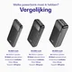 Buddi Boost 10.000 mAh Powerbank Reisformaat Met Display Zwart 22.5W afbeelding 10