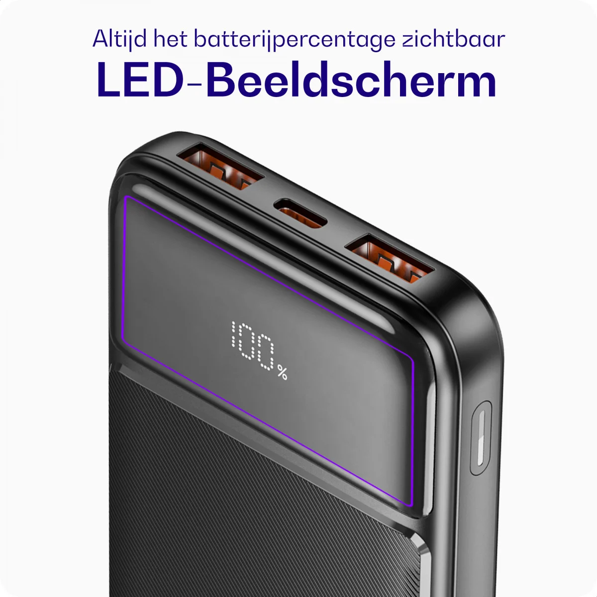 Buddi Boost 10.000 mAh Powerbank Reisformaat Met Display Zwart 22.5W afbeelding 8