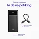 Buddi Boost 10.000 mAh Powerbank Reisformaat Met Display Zwart 22.5W afbeelding 11