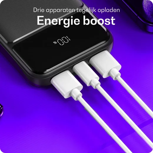 Buddi Boost 10.000 mAh Powerbank Reisformaat Met Display Zwart 22.5W afbeelding 13