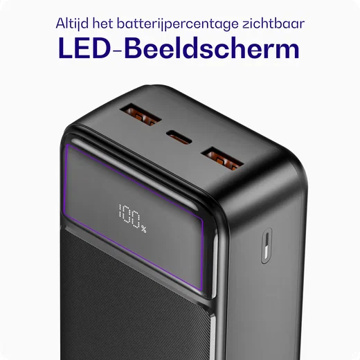 Buddi Boost 30.000 mAh Powerbank Reisformaat Met Display Zwart 22.5W afbeelding 7