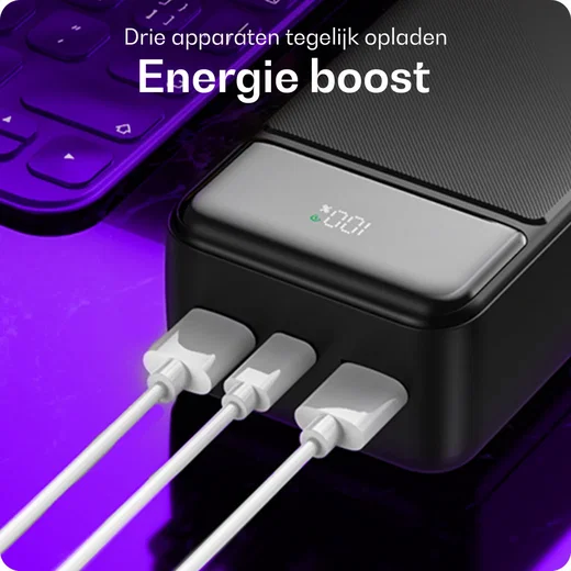Buddi Boost 30.000 mAh Powerbank Reisformaat Met Display Zwart 22.5W afbeelding 14