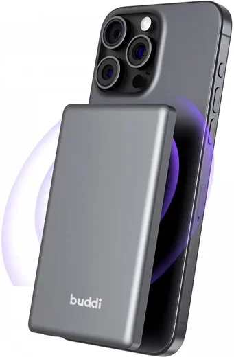 Buddi Connect 5.000 mAh MagSafe Powerbank Reisformaat Zwart 20W afbeelding 17