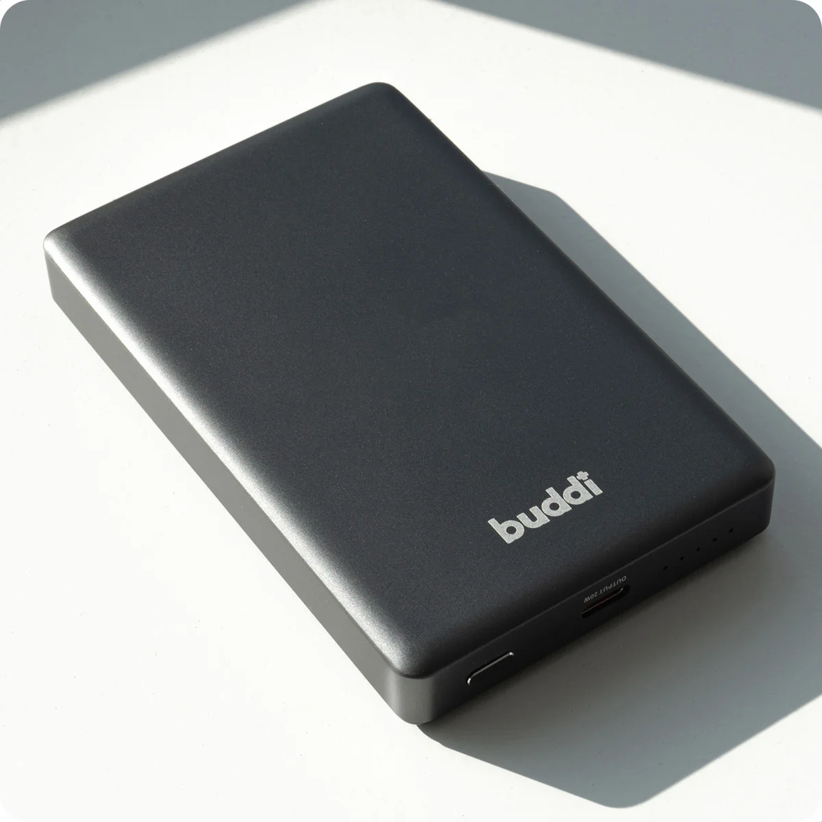 Buddi Connect 10.000mAh MagSafe Powerbank 20W USB-C Draadloos Zwart Snellader afbeelding 13