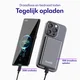 Buddi Connect 10.000mAh MagSafe Powerbank 20W USB-C Draadloos Zwart Snellader afbeelding 10