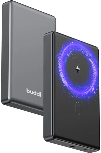 Buddi Connect 10.000mAh MagSafe Powerbank 20W USB-C Draadloos Zwart Snellader afbeelding 18