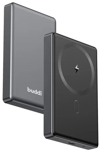 Buddi Connect 10.000mAh MagSafe Powerbank 20W USB-C Draadloos Zwart Snellader afbeelding 19