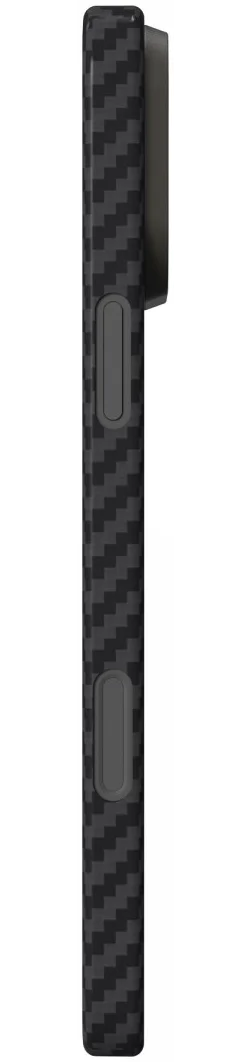 NEKIT Fiber Apple iPhone 16 Pro Hoesje MagSafe Kevlar Back Cover Dun Zwart afbeelding 17